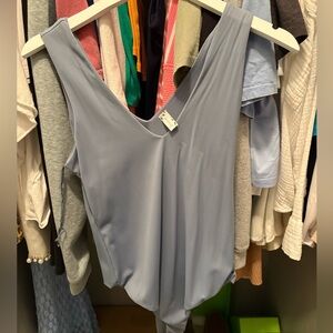 Blue seamless bodysuit